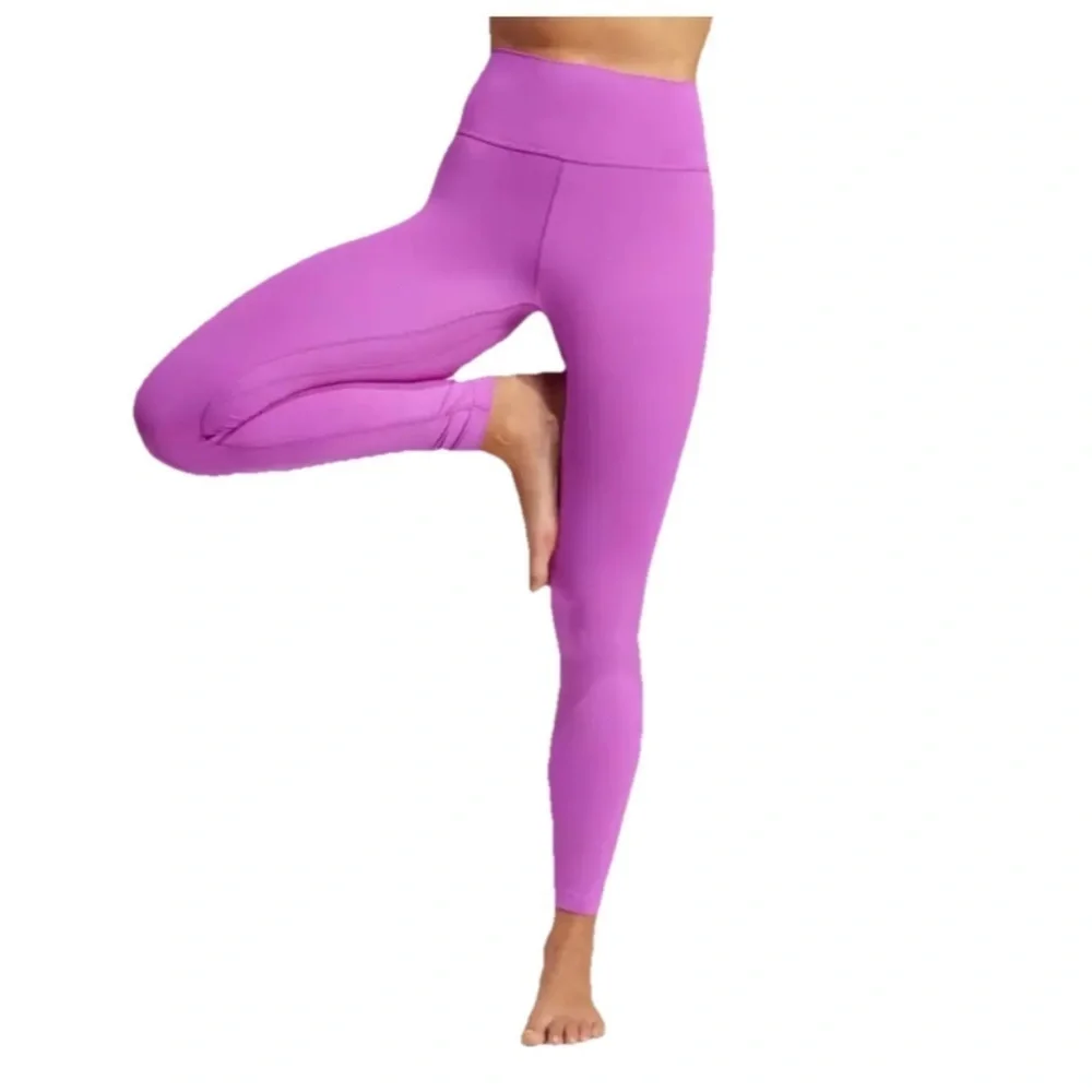NWT Adidas Leggings All Me Essentials Full Length Purple Burst Size 2XL $50